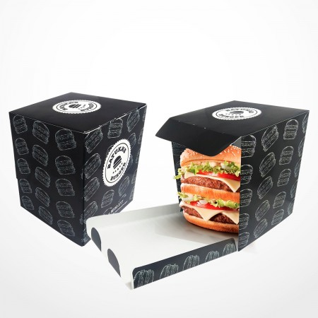 Caixa Lanche Abertura Frontal (12,4 x 12 x 15 cm) Personalizada
