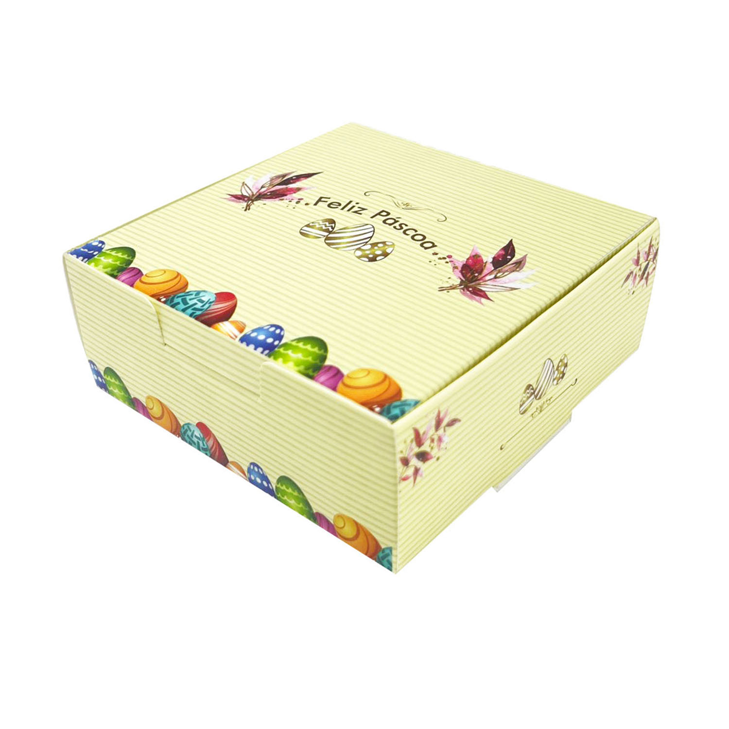 Embalagem para 9 Doces (12 x 12 x 4,5 cm) Páscoa - 100 unidades
