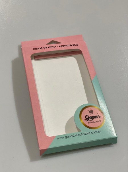 Embalagem Expositora para Cílios (15,5 x 9,5 x 1 cm) Personalizada