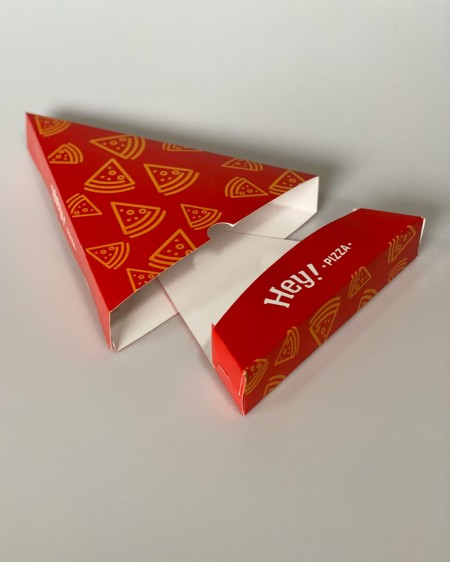 Embalagem Pizza Fatia Delivery (22 x 20 x 3,5 cm) Personalizada