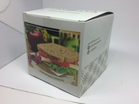 Embalagem Para Lanche ( 13 x 13 x 13 cm) Personalizada