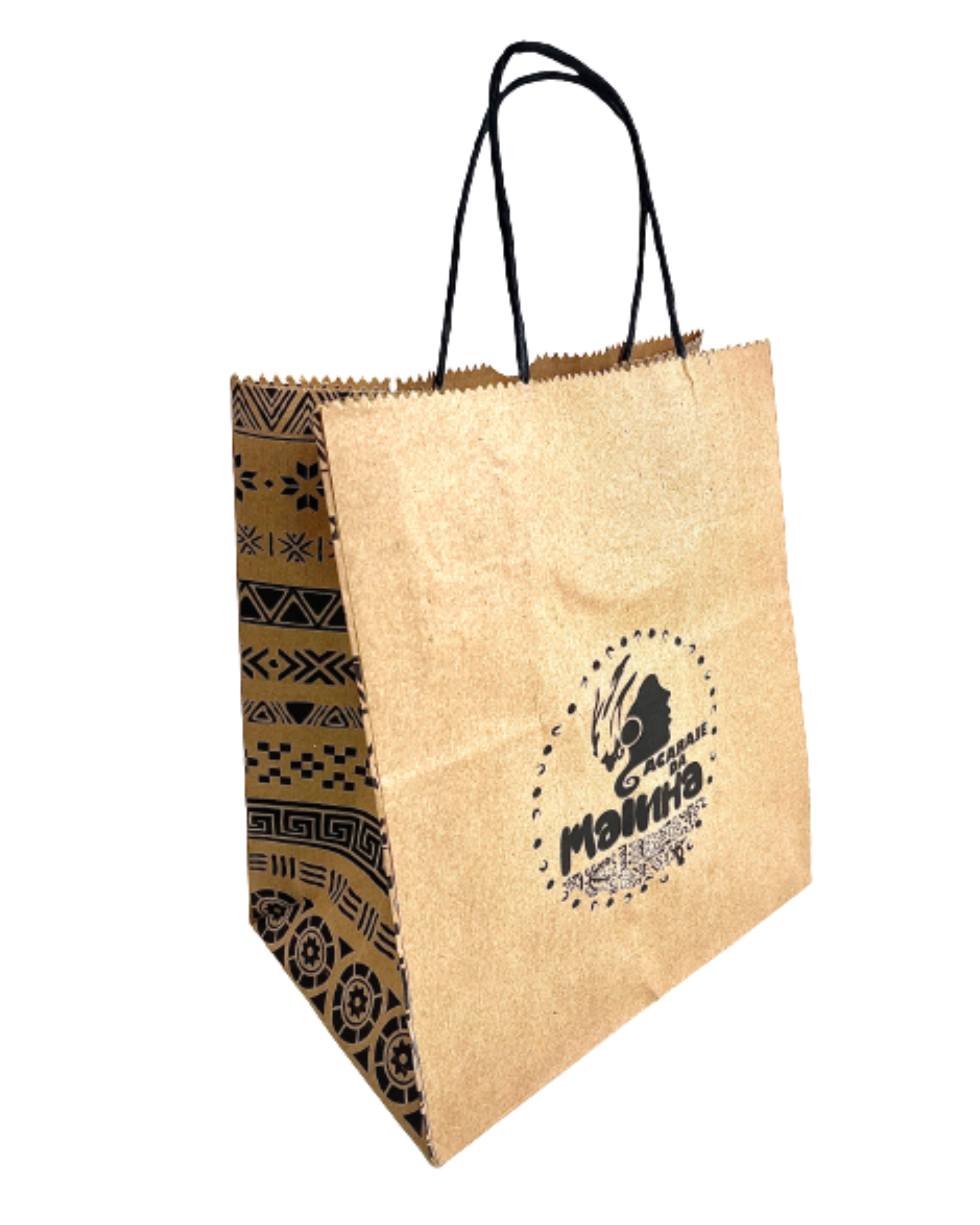 Sacola Kraft c/ alça (22 x 14 x 25 cm) Personalizada