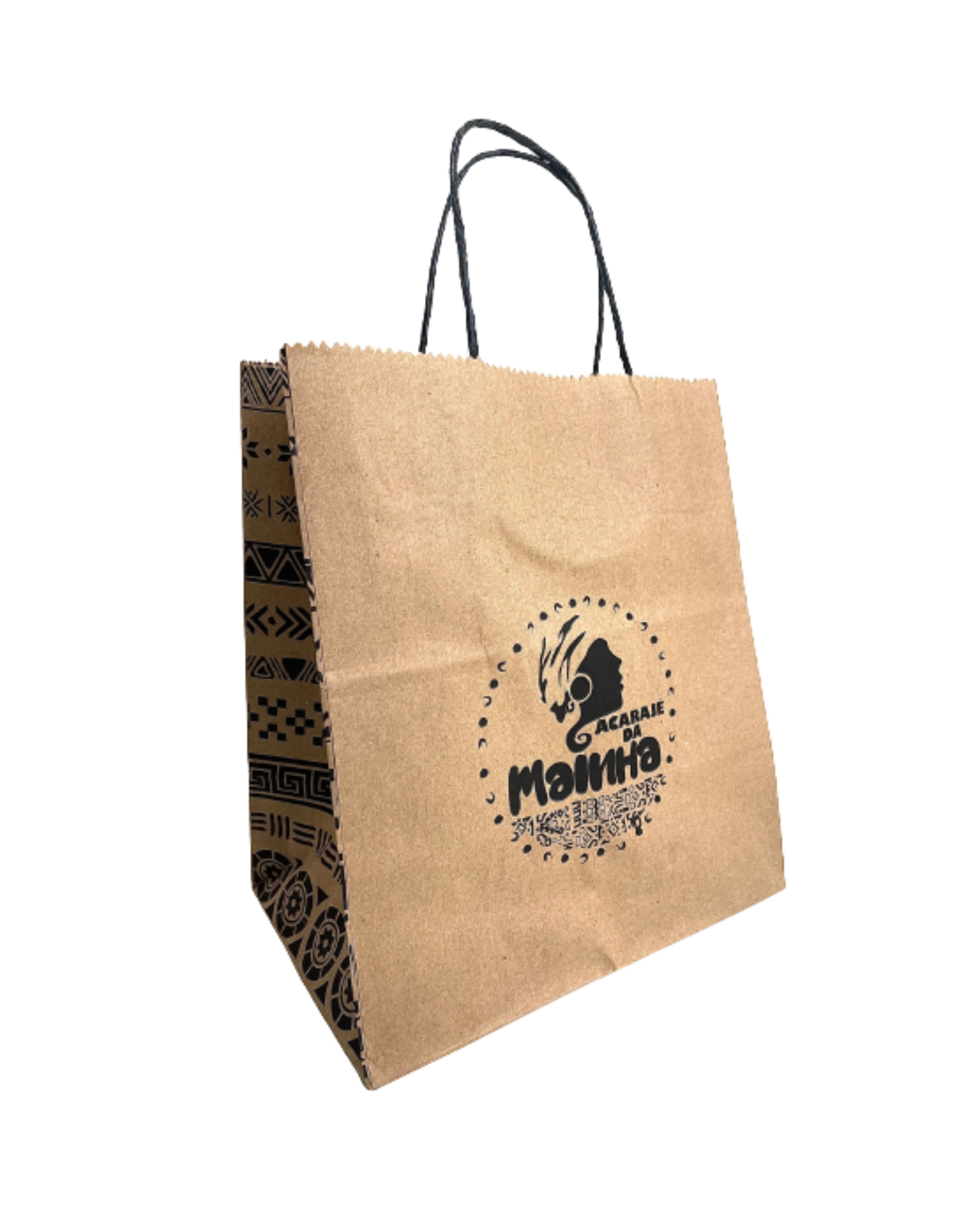Sacola Kraft c/ alça (22 x 14 x 25 cm) Personalizada