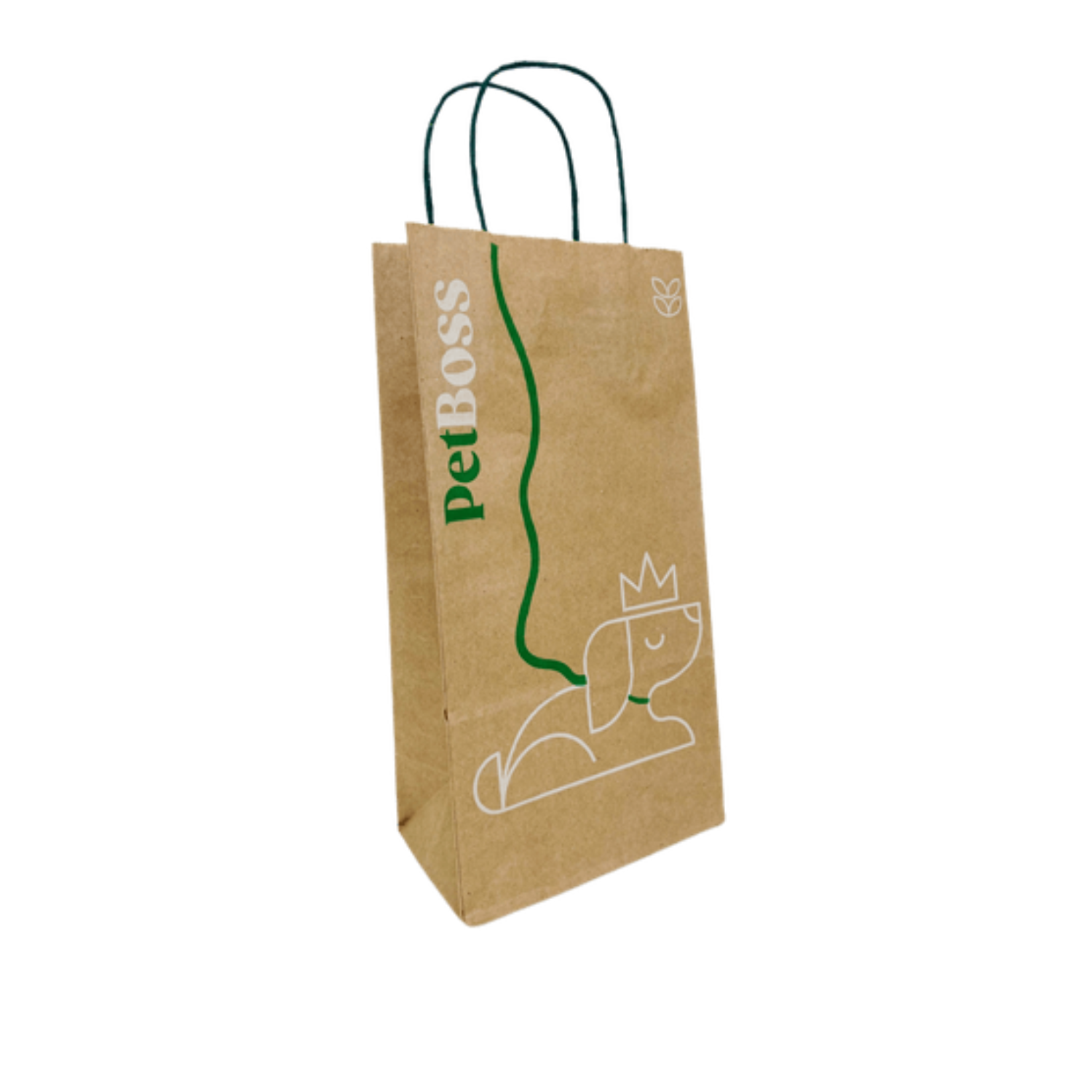 Sacola Kraft c/ alça (18 x 10,5 x 36 cm) Personalizada