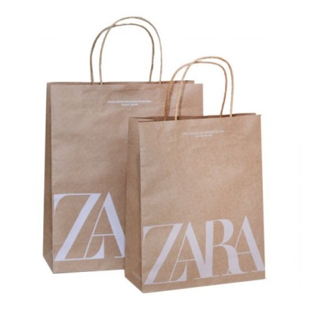Sacola Kraft  c/ alça (22 x 14 x 28 cm) Personalizada