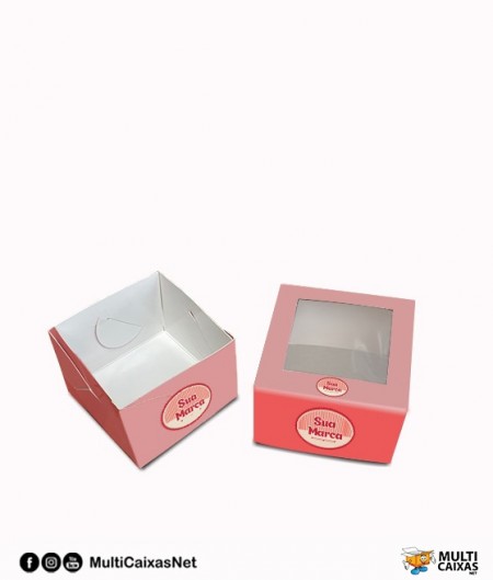 Embalagem Multiuso para Doces (7 x 7 x 5 cm) Personalizada