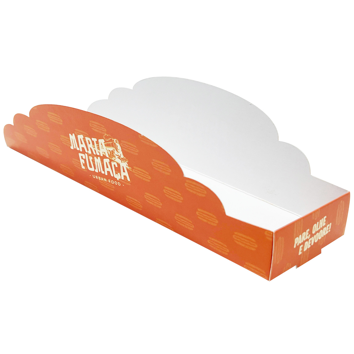 Embalagem Caixa Hot Dog p/ Balcão (19 x 5,8 x 4,8 cm) Personalizada