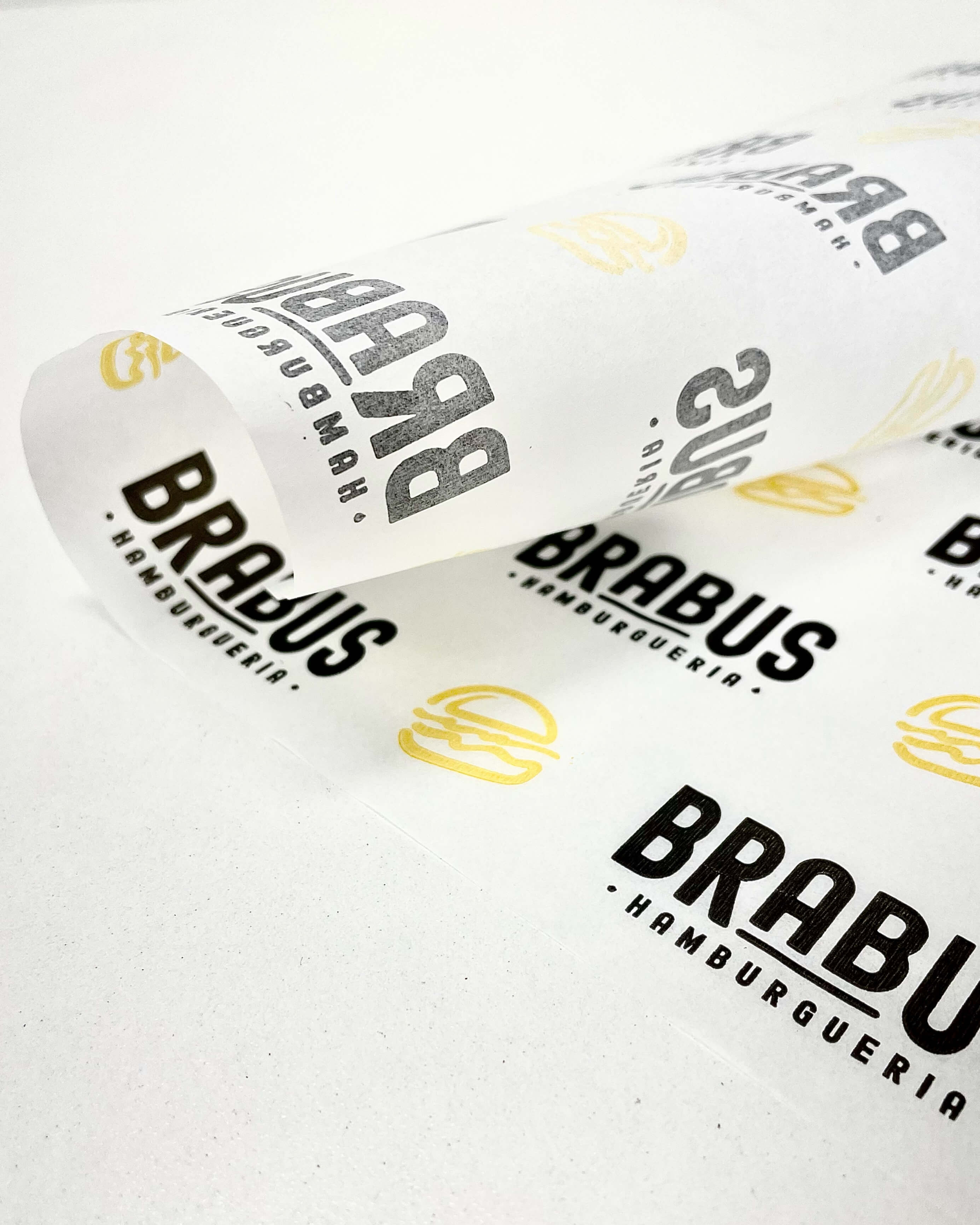 Papel Antigordura p/ Alimentos Personalizado - 10 mil folhas