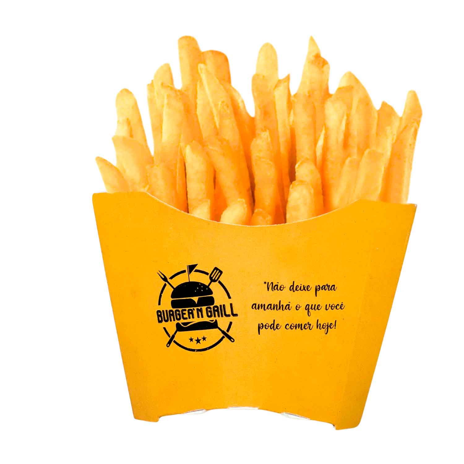 Embalagem p/ batata Fritas tipo Mc M (90-120gr) Personalizada