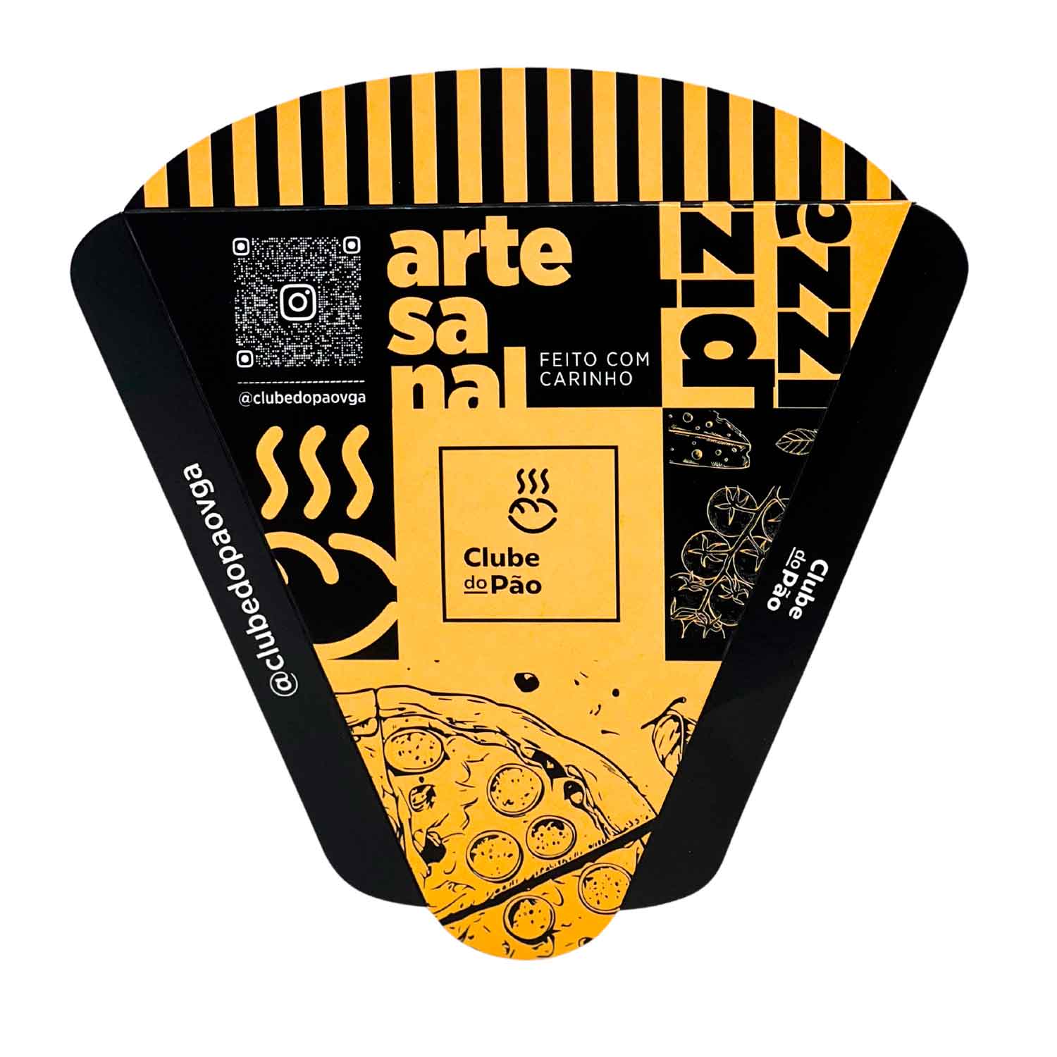 Embalagem Pizza Fatia triangular (20 x 20 cm) Personalizada