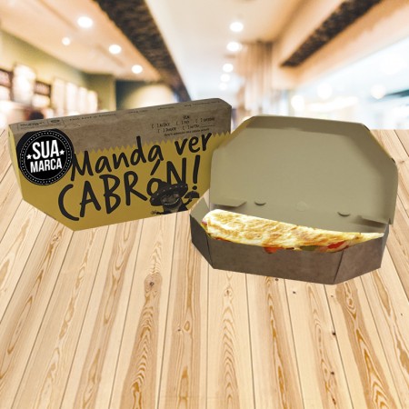 Embalagem Caixa para Quesadilha Personalizada