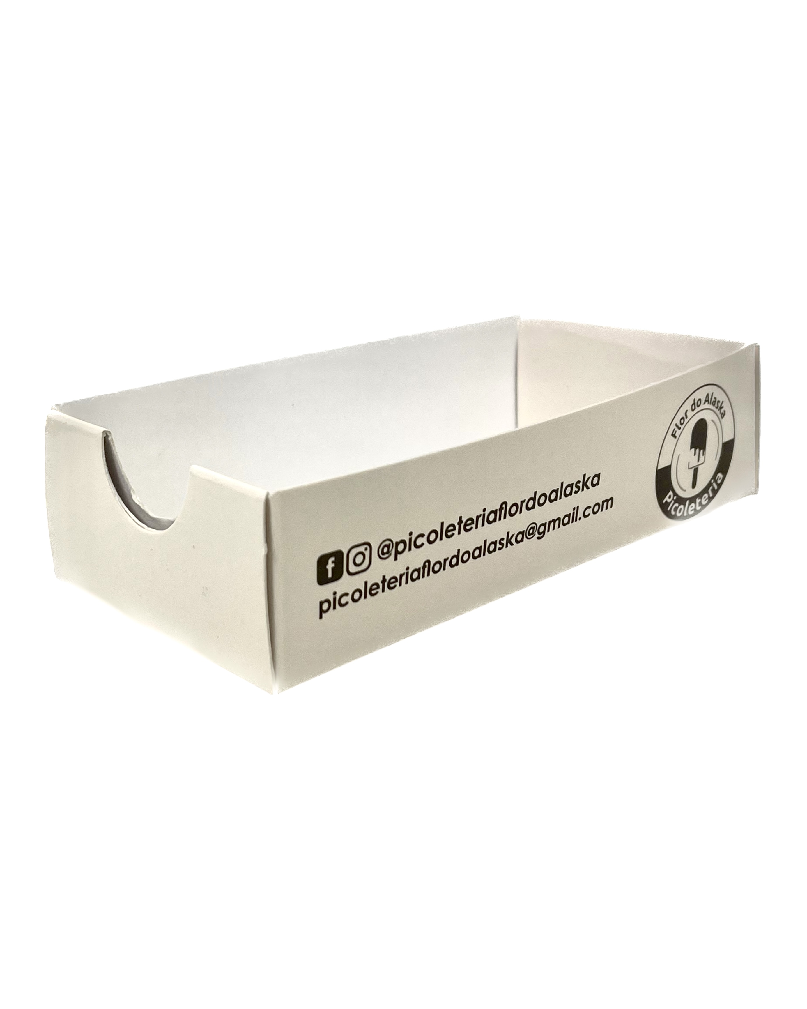 Embalagem Caixa para sorvete, Picole, Paleta (12 x 6 x 3 cm) Personalizada