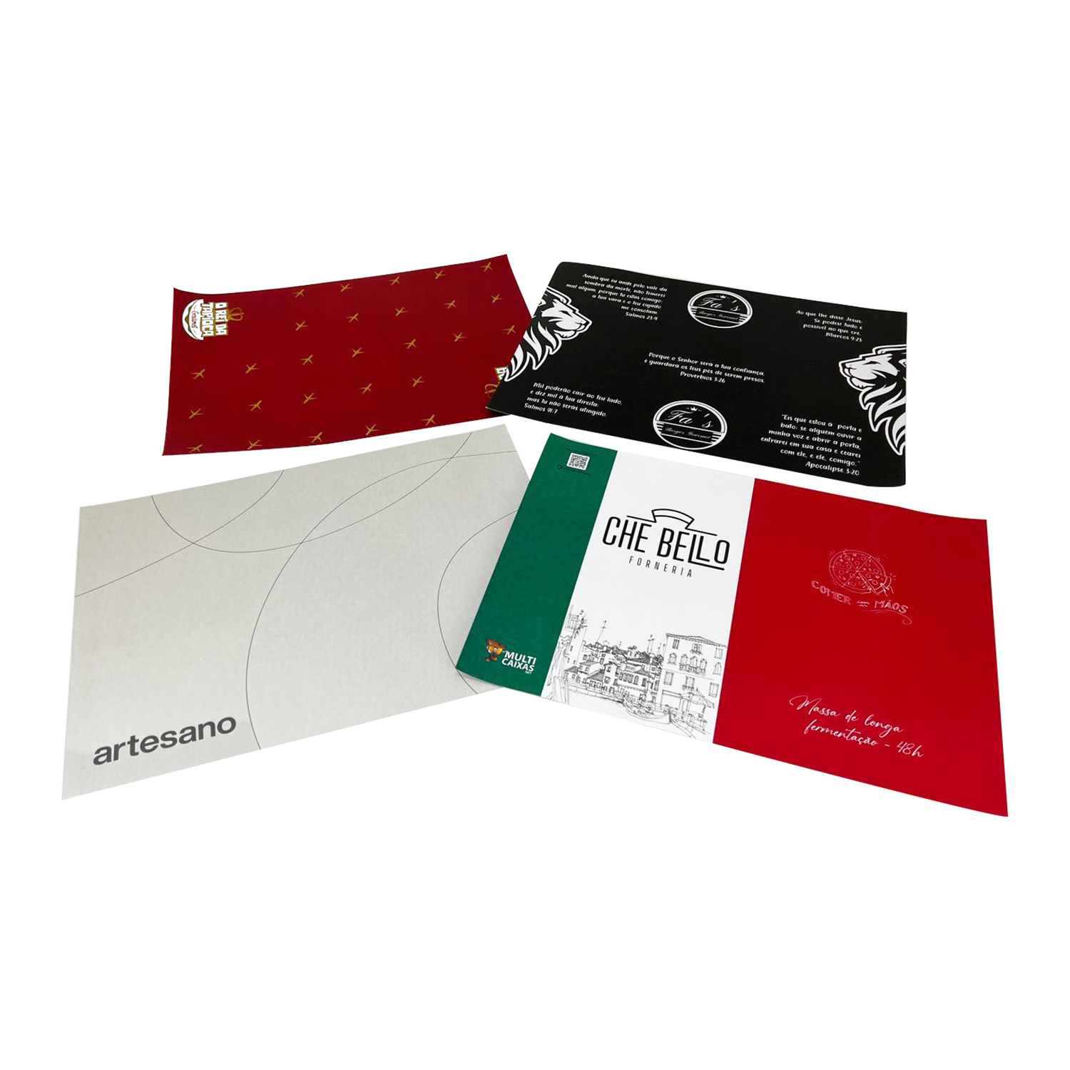 Papel bandeja Jogo Americano (25 x 35 cm) papel couche Personalizado