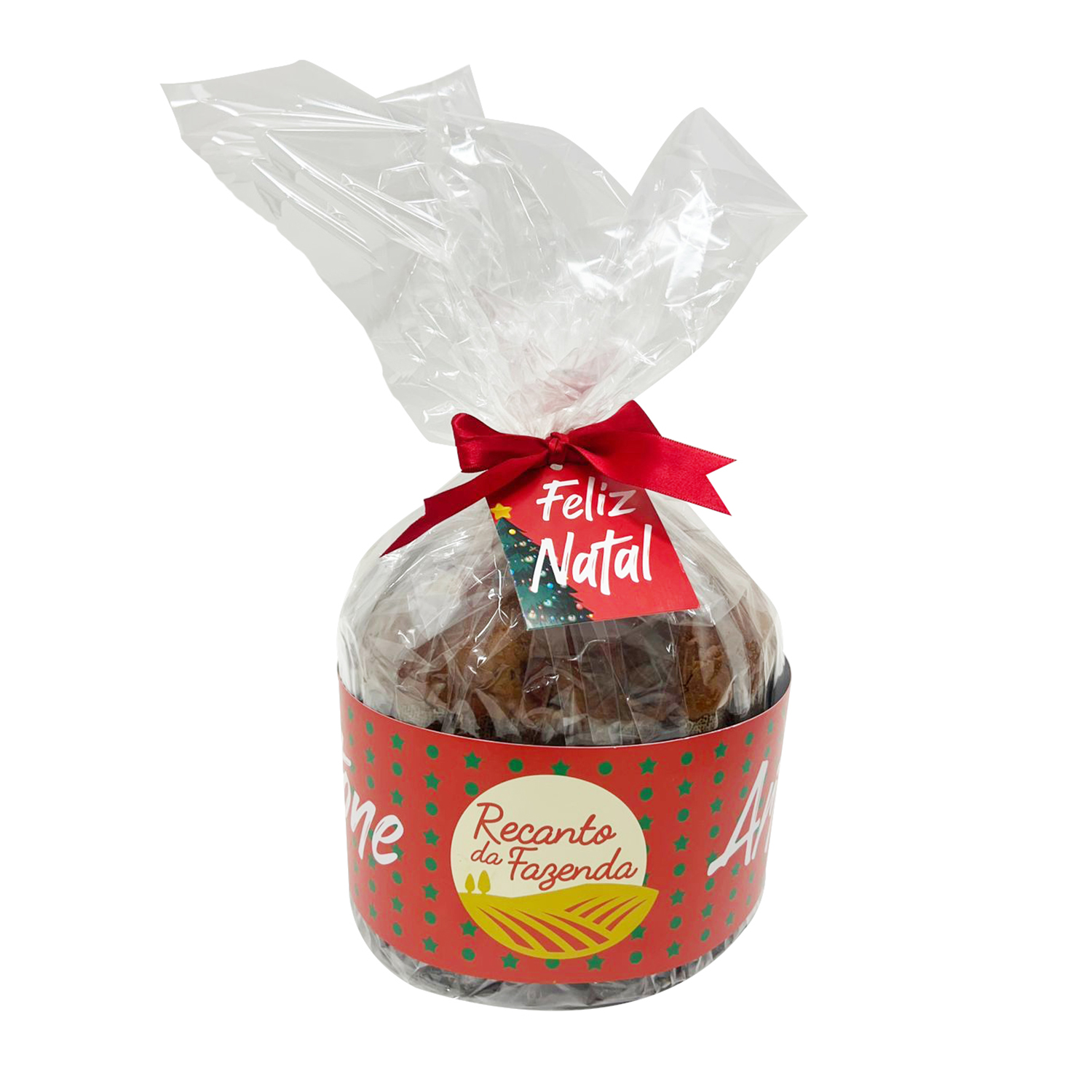 Cinta e Tag para Panetone 500gr (64 x 9 cm) Personalizada