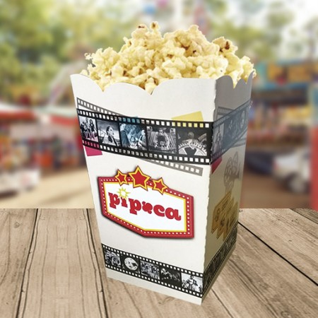 Caixa para Pipoca Balde (11,5 x 11,5 x 22cm) Personalizada