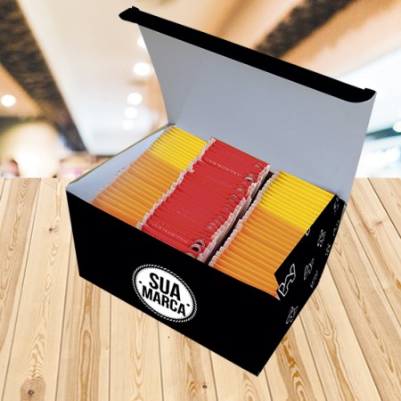 Embalagem Display para Sachê (20 x 15 x 10 cm) Personalizada