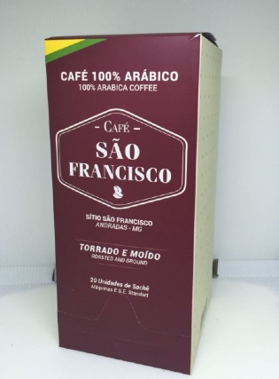 Embalagem Caixa p /Café 20 saches Personalizada