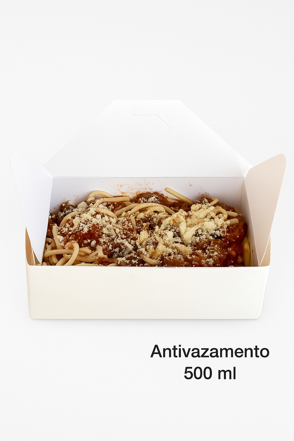 Embalagem Antivazamento 500 ml Branca - 100 unidades