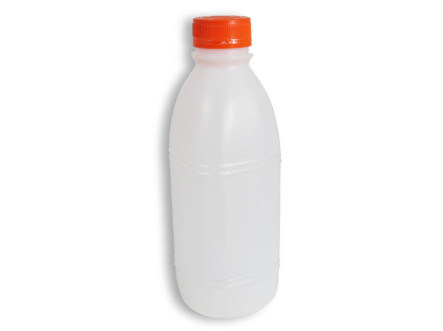 Garrafa plástico 500 ML com tampa - 100 unidades