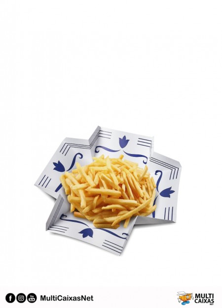 Embalagem Prato p/ Lanche Hambúrguer (30,5 x 30,5 cm) - 100 unidades