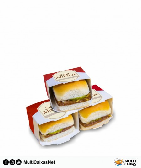 Embalagem para Lanche modelo Cartucho Personalizada