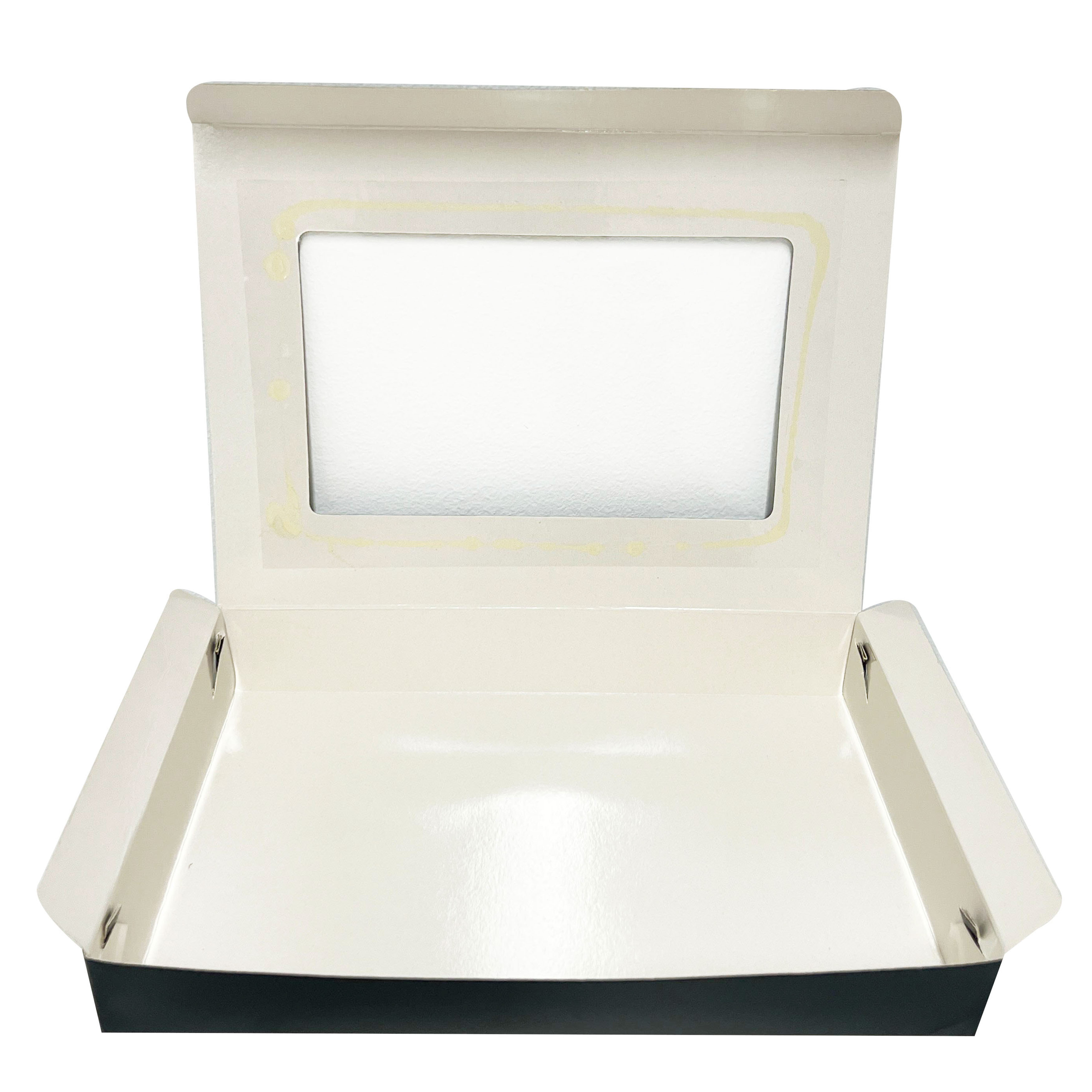 Embalagem c/ visor Preta G (28 x 20 x 4,0 cm) - 100 unidades