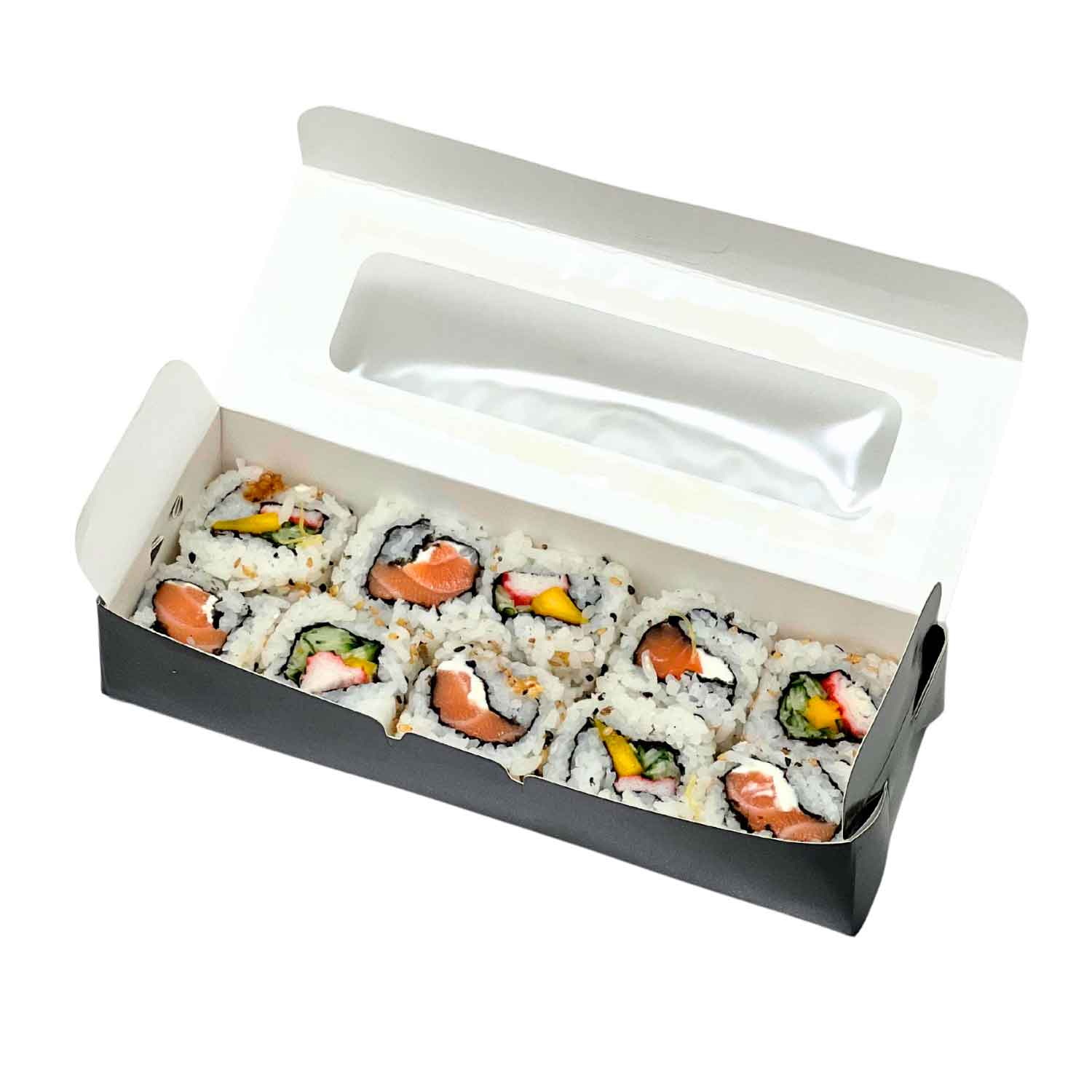 Embalagem c/ visor Preta P (20 x 7 x 4 cm) - 50 unidades