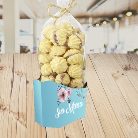 Embalagem Suporte p/ bolachinhas,Embaladinhos, Biscoitos, doces Caseiros Personalizada