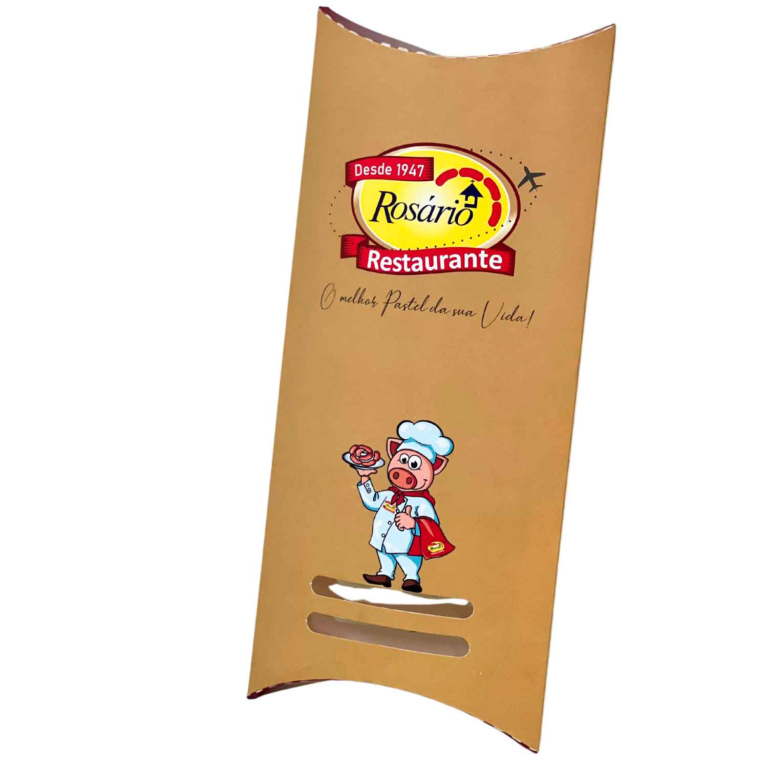 Embalagem Caixa p/ Pastel Delivery Grande Personalizada