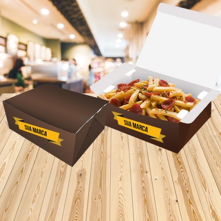 Embalagem Antivazamento Delivery (25 x 20 x 8 cm) Personalizada