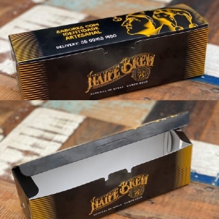 Caixa p/ Espetinho Delivery (23 x 7 x 7 cm) Personalizado