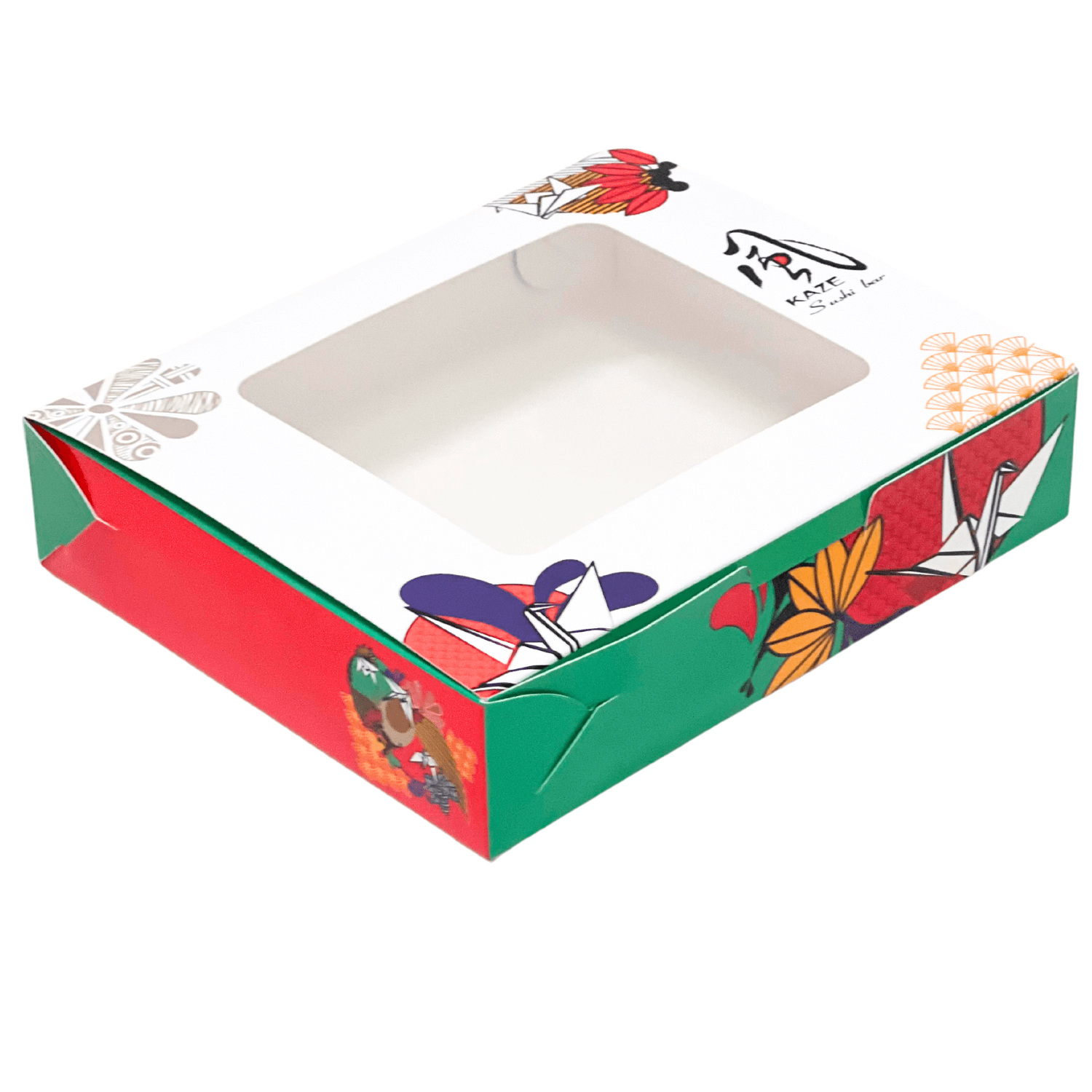 Embalagem Caixa sushi, sashimi e combinados M (20 x 18 x 4 cm) Laminada Personalizado