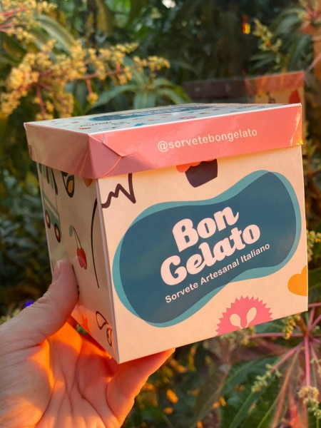 Embalagem para Açai, Sorvete (11 x 11 x 11cm ) Personalizada