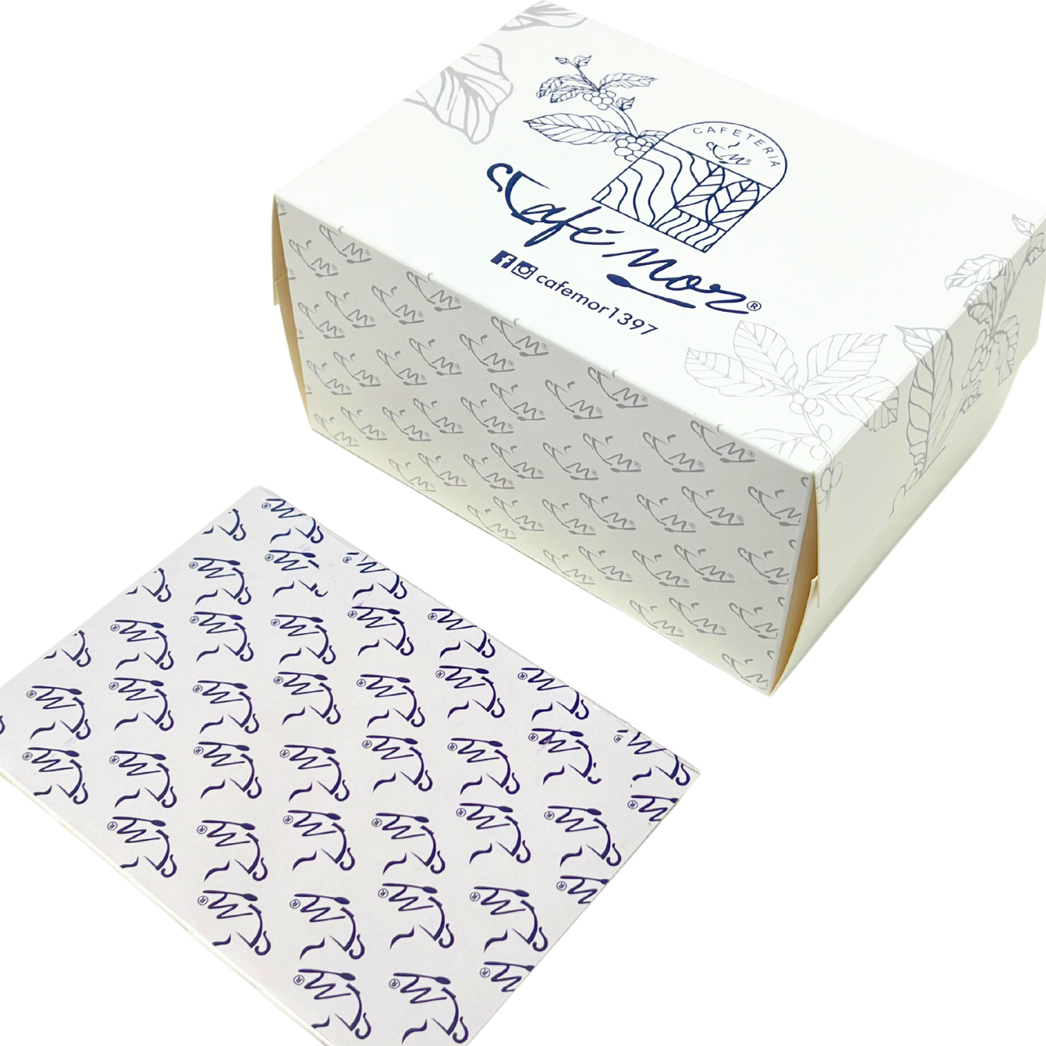 Embalagem p/ Bolo de Rolo com berço Personalizada