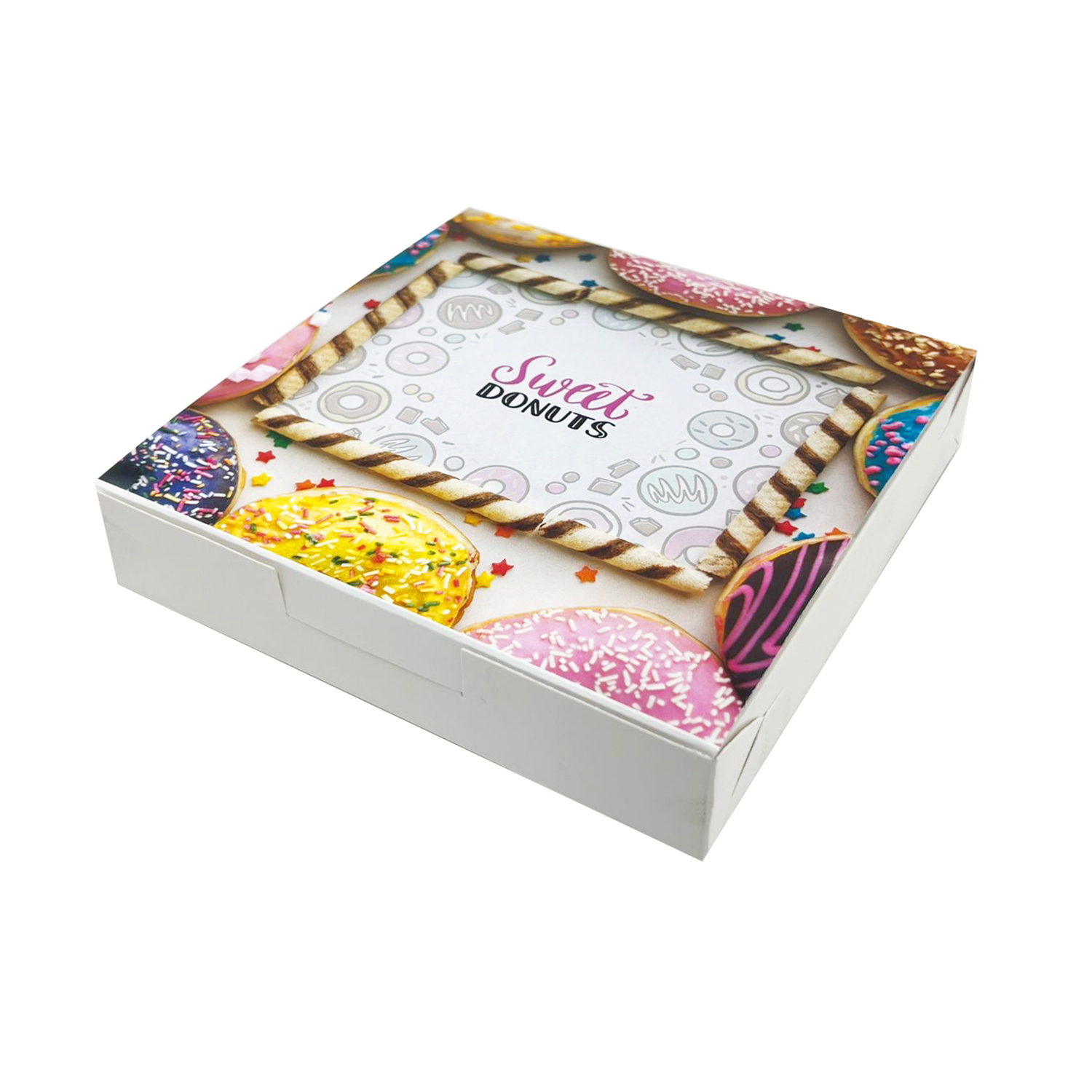 Embalagem p/ Chocolate, doces finos ,Donuts G (25 x 25 x 5 cm) - 100 unidades