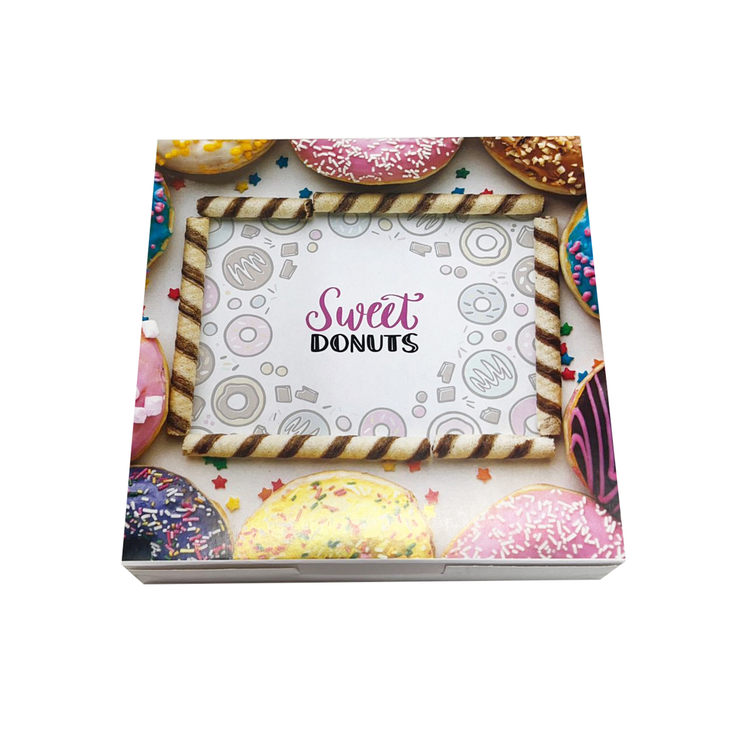 Embalagem p/ Chocolate, doces finos ,Donuts G (25 x 25 x 5 cm) - 100 unidades