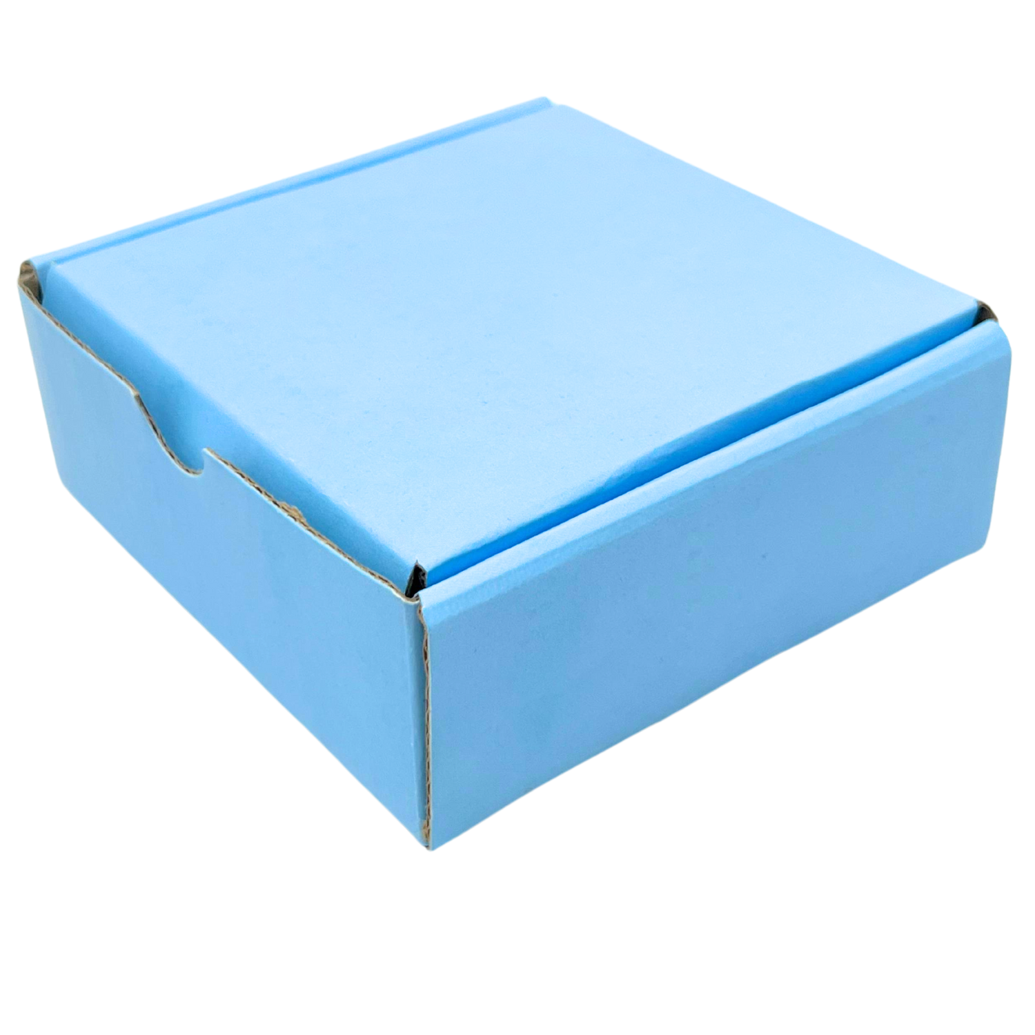 Caixa Papelão Azul celeste Pequenos Objetos (10,5 x 10,5 x 4 cm) - 50 unidades