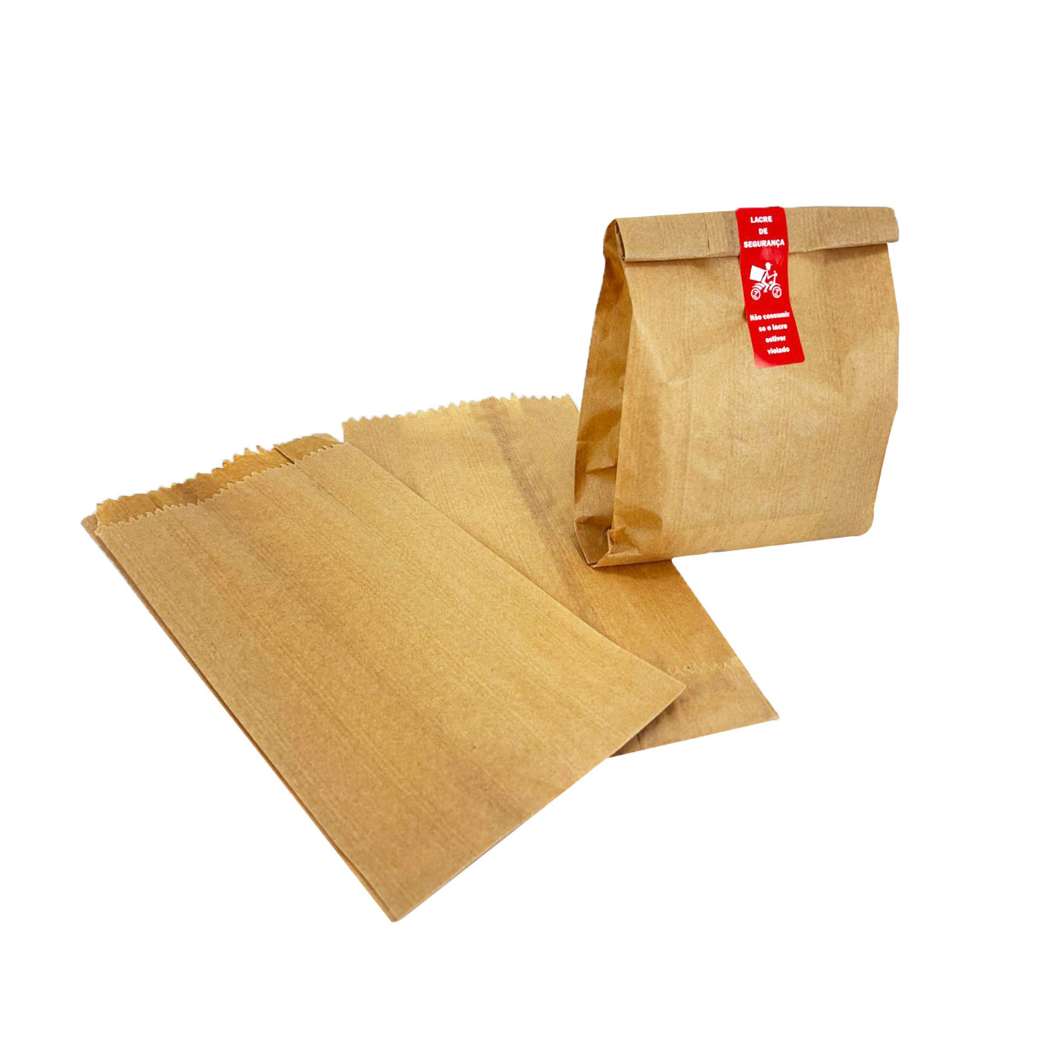 Saquinho papel Pardo (13,5 x 6,3 x 25 cm) - 500 unidades