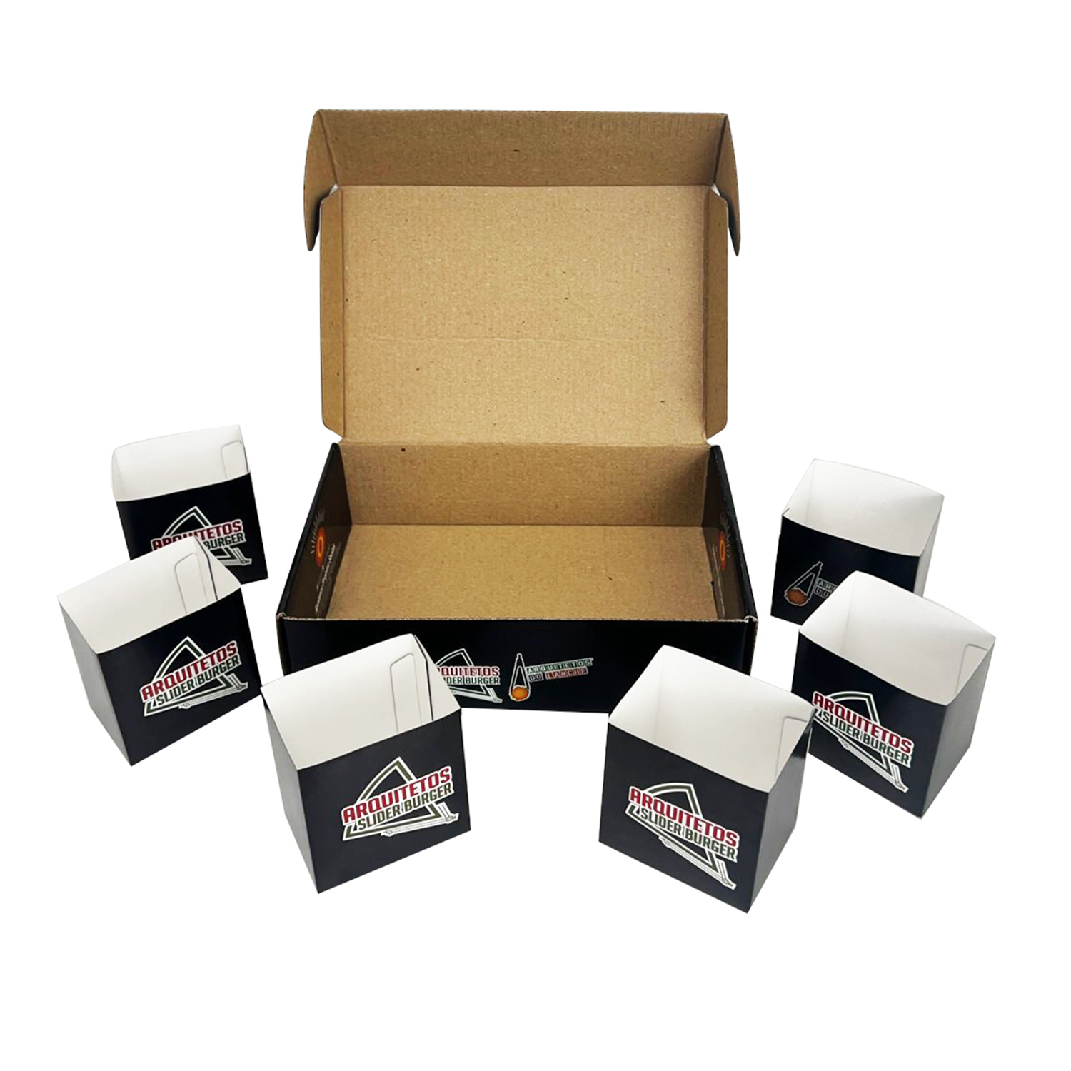 Embalagem Kit p/ 6 Mini Hamburger (22 x 15 x 6 cm) Personalizado