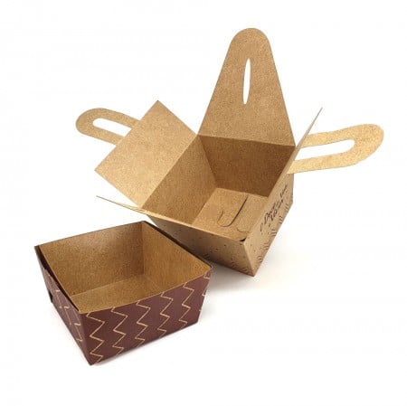 Embalagem Dolce Box com Forma Forneável (7 x 7 x 11 cm) - 50 Unidades