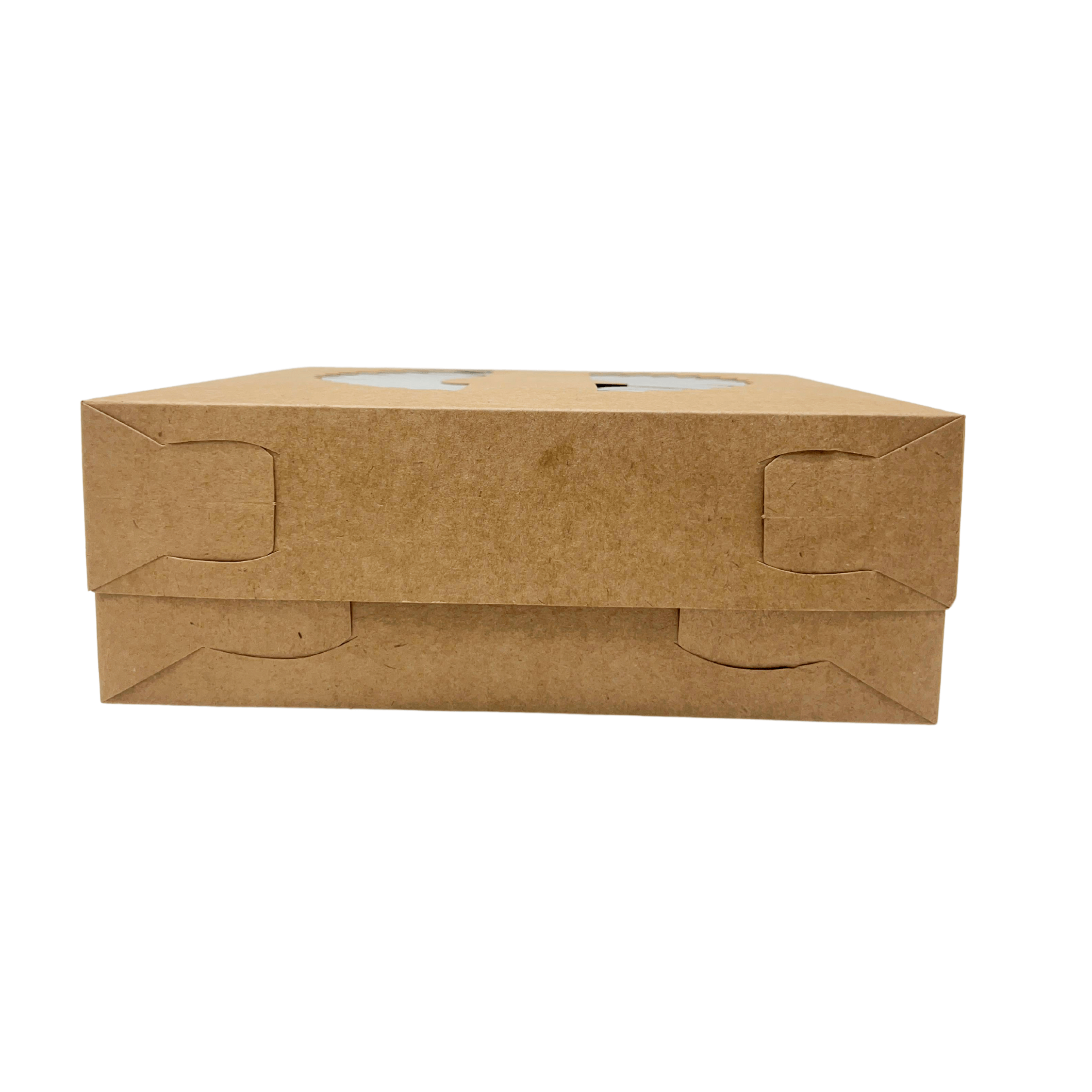 Embalagem torta c/ visor acetato (23 x 23 x 8 cm) tampa e fundo - 50 unidades