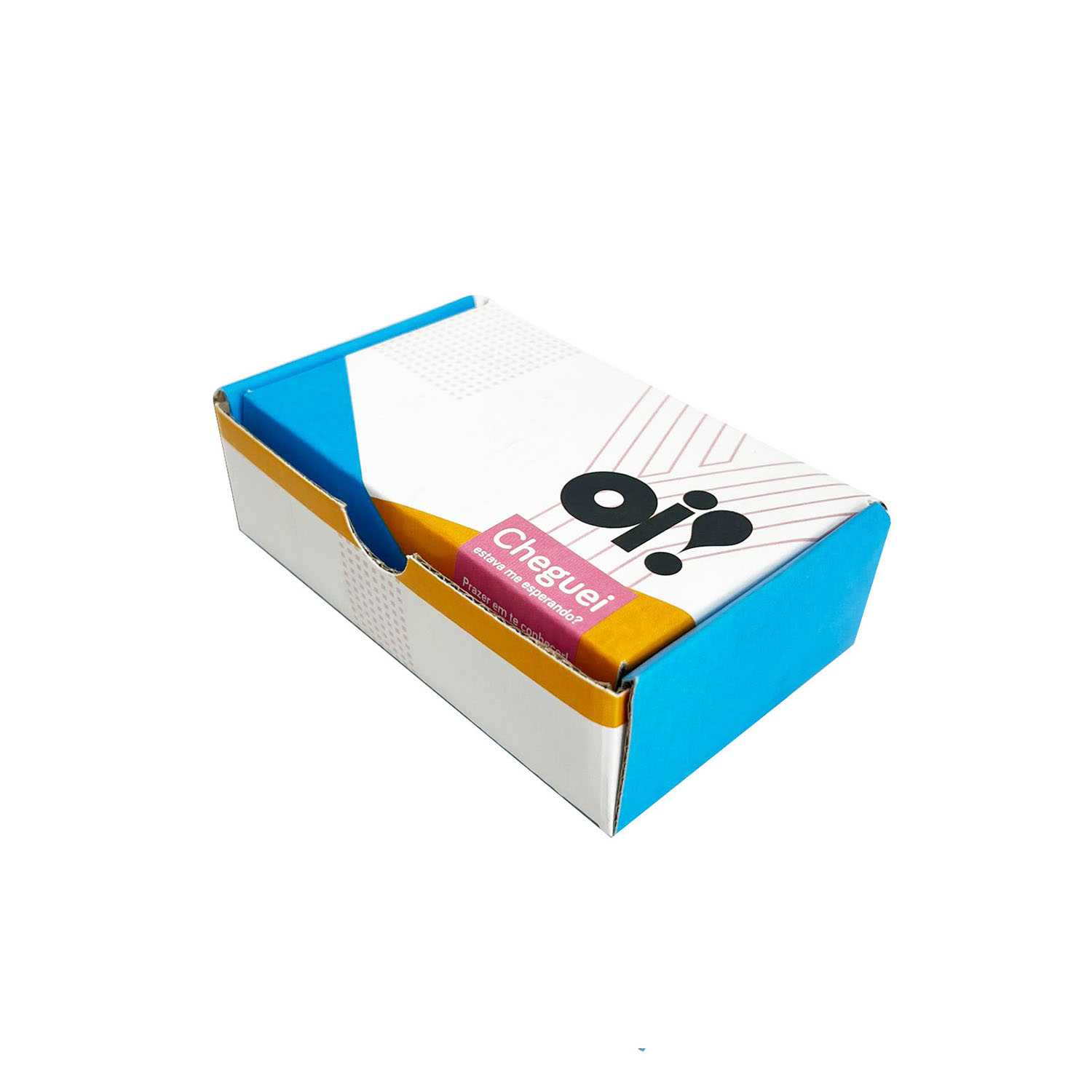 Caixa Correios / E-commerce Empastada (13 x 8,3 x 3,7 cm) Oi Rosa/Azul - 50 unidades