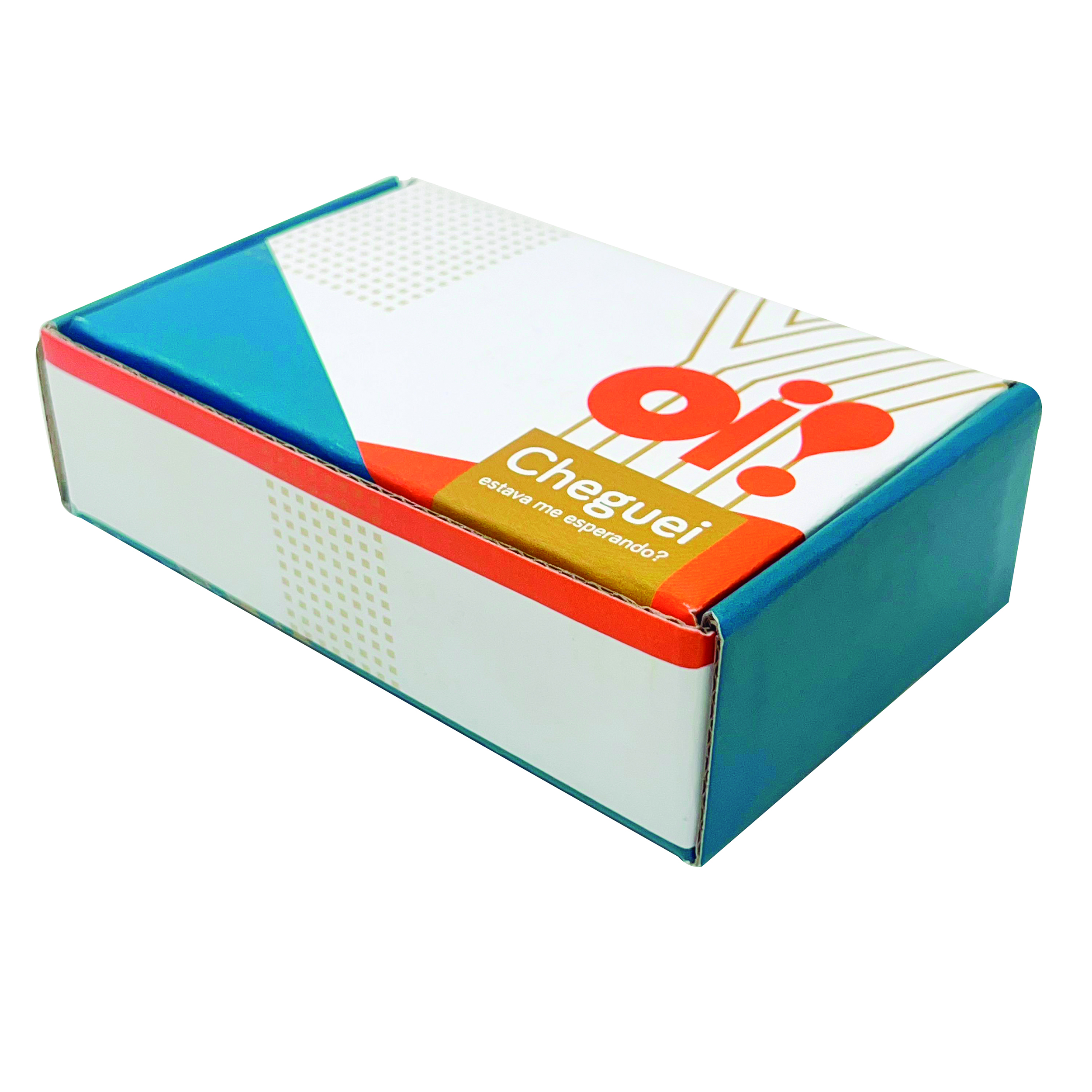 Caixa Correios / E-commerce Empastada (13 x 8,3 x 3,7 cm) Oi Laranja/Azul)- 50 unidades
