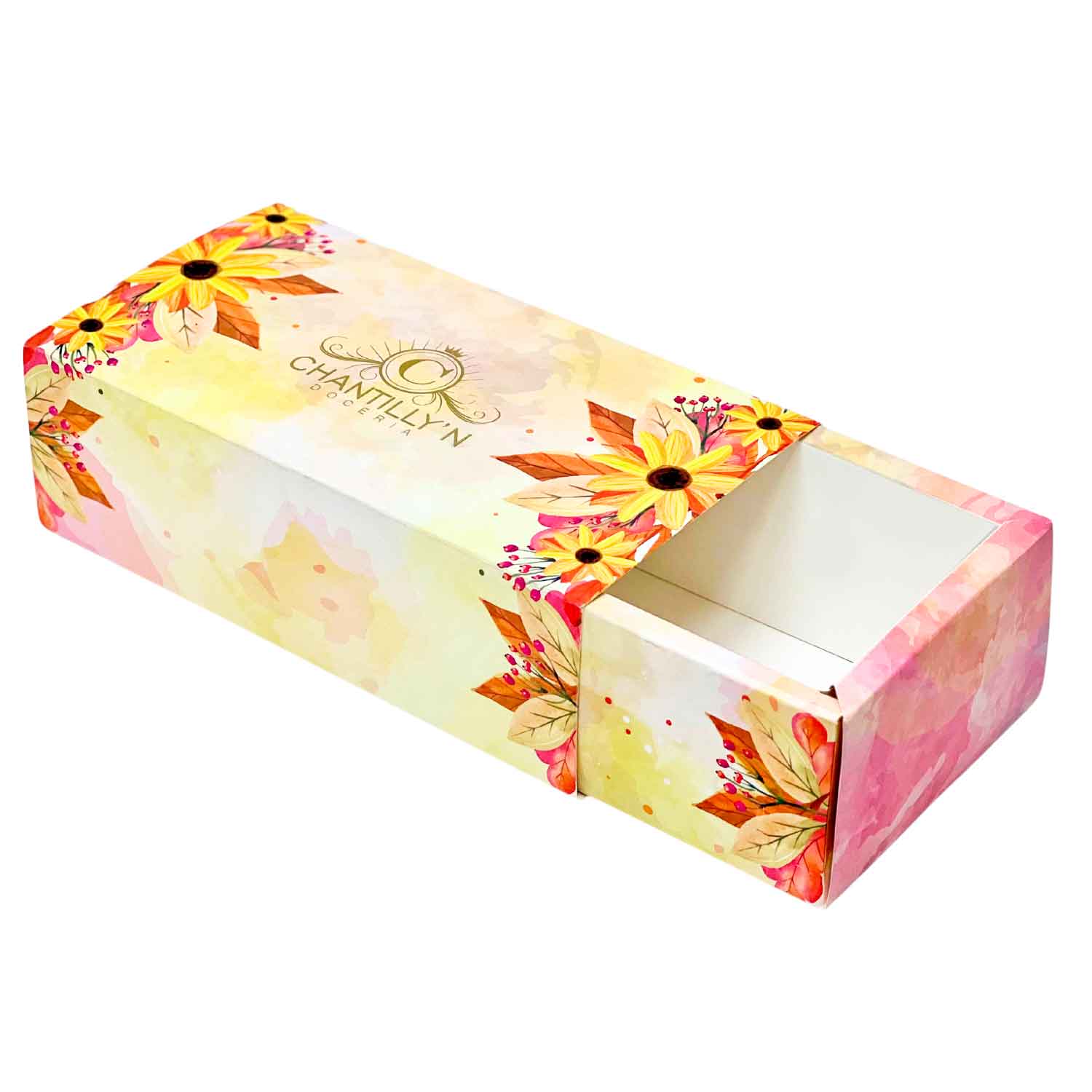 Embalagem gaveta  p/ Doces, presente (23 x 11 x 8 cm) Personalizada
