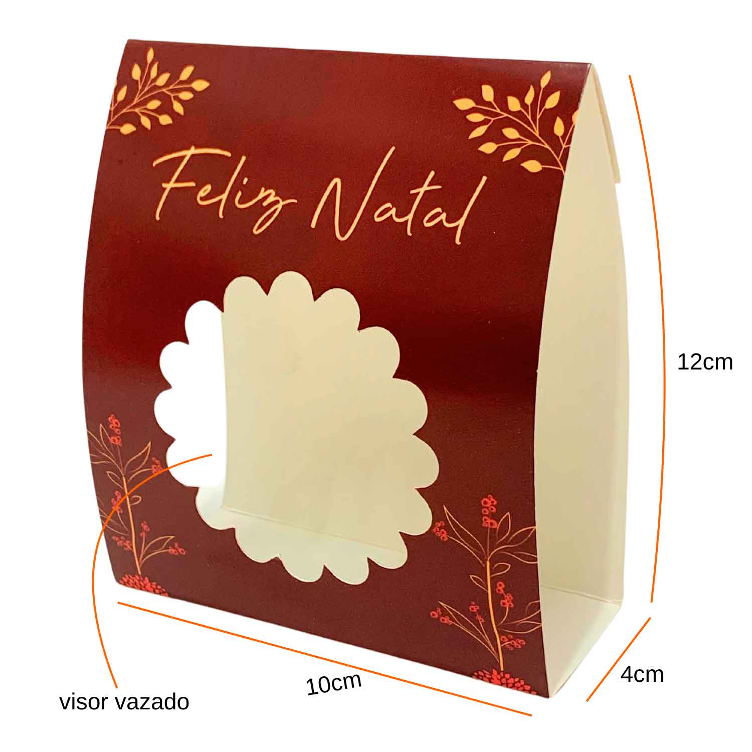 Cinta Envelope p/ Doces, Biscoitos, Bolachinhas Feliz Natal - 50 unidades