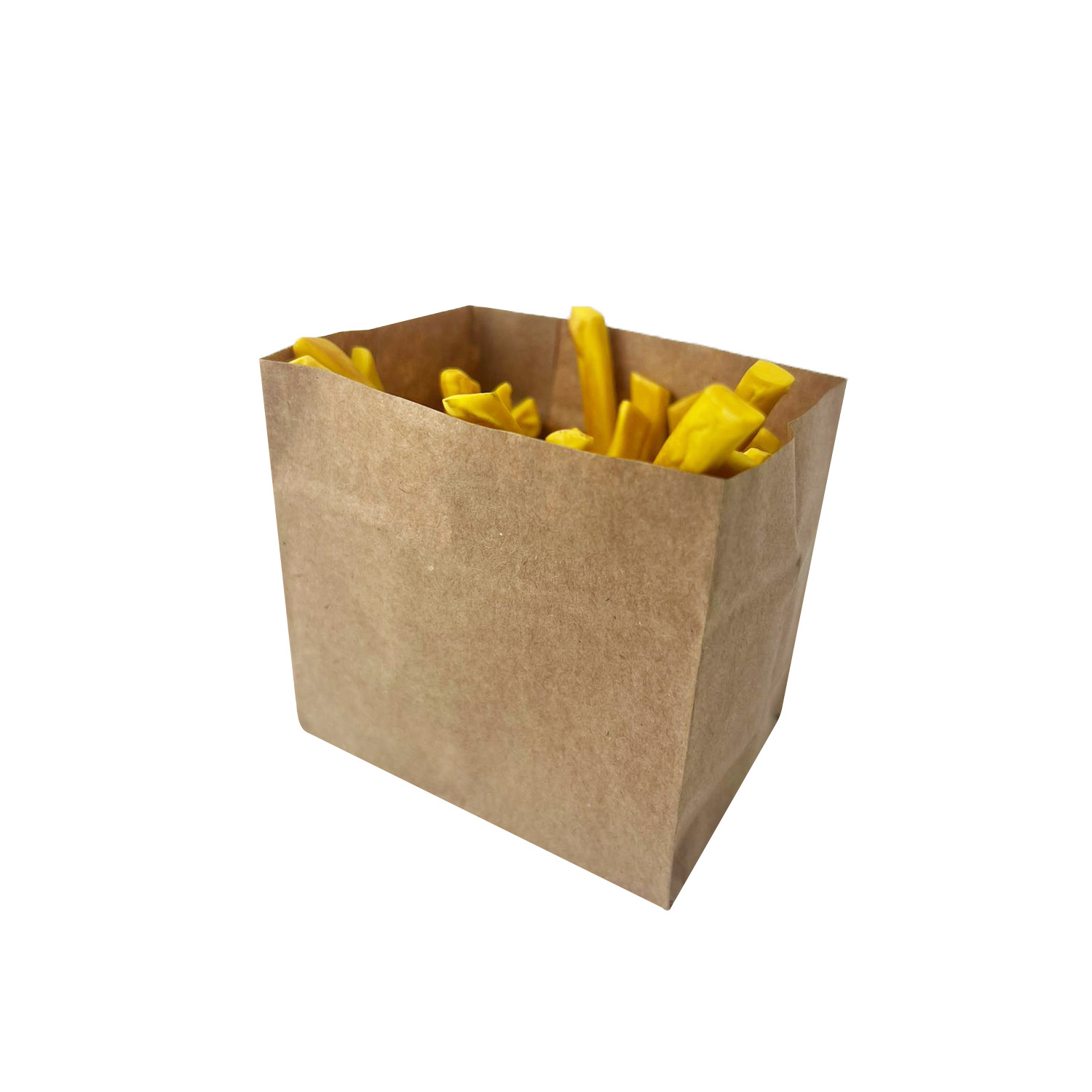 Saquinho Kraft para Pequenas Porções (8,5 x 6 x 8,5 cm) Liso - 200 unidades