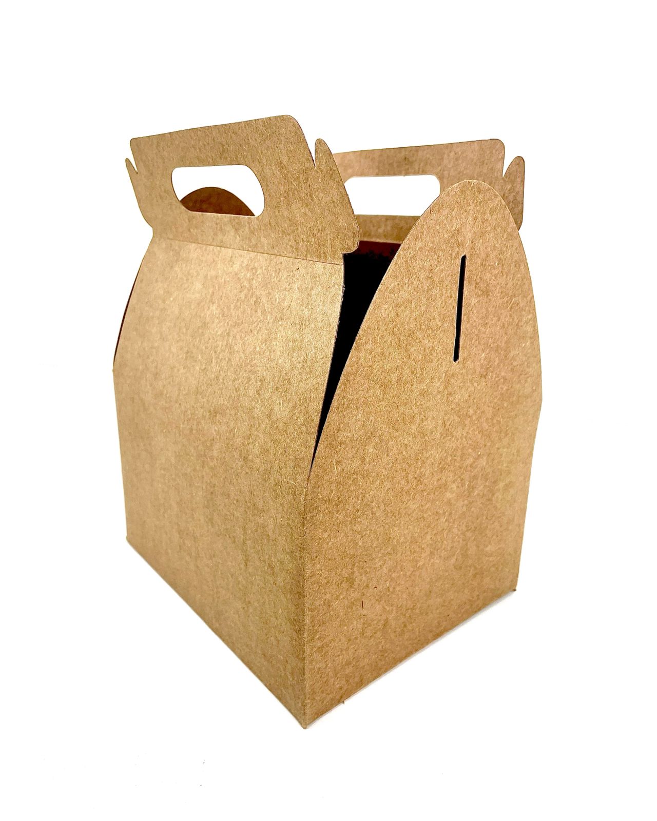 Maleta Kraft lisa (19 x 15 x 11 cm) p/ kit lanche - 100 unidades