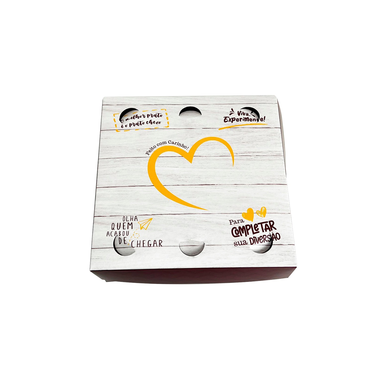 Embalagem Delivery Frituras M 800g (18 x 18 x 8 cm) - 50 Unidades