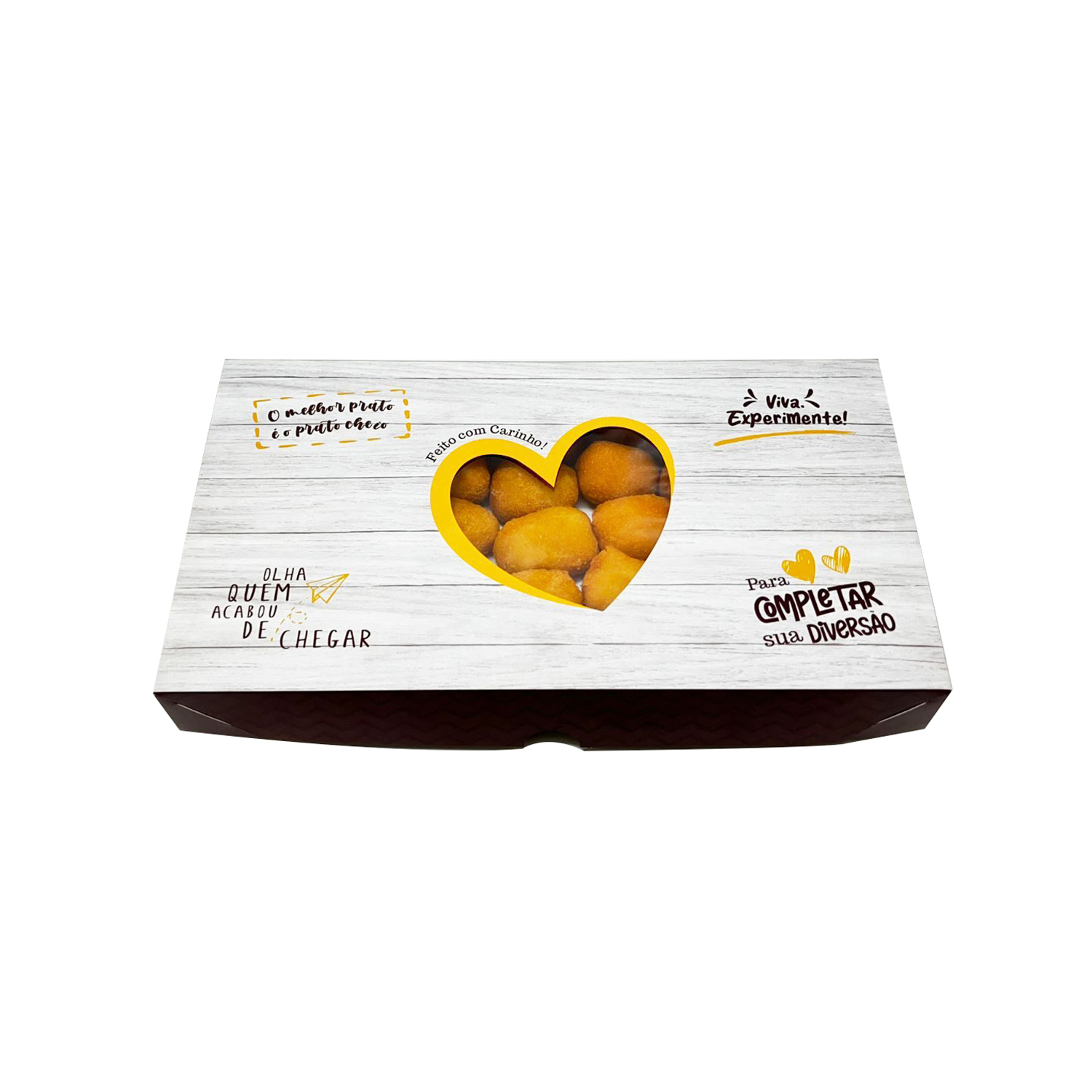 Caixa p/ até 50 Docinhos ou Salgadinhos MT205 (34 x 18,5 x 4 cm) - 25 Unidades