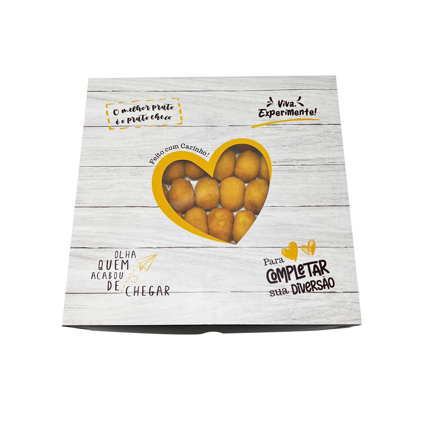 Caixa p/ até 100 Docinhos ou Salgadinhos MT206 (33,5 x 32 x 4 cm) - 25 unidades